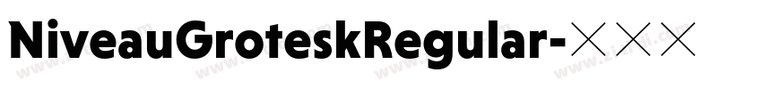 NiveauGroteskRegular字体转换