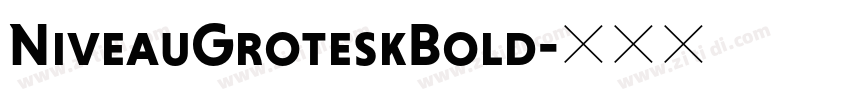 NiveauGroteskBold字体转换
