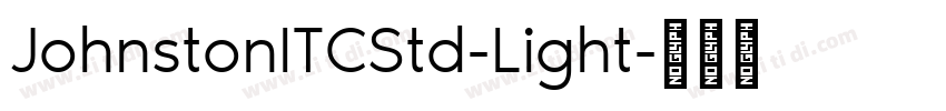 JohnstonITCStd-Light字体转换
