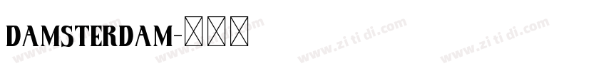 damsterdam字体转换