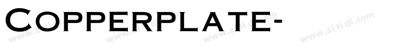 Copperplate字体转换