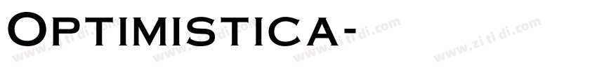 Optimistica字体转换