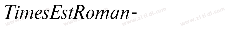 TimesEstRoman字体转换 TimesEstRoman字体转换