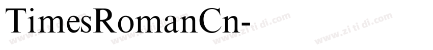 TimesRomanCn字体转换