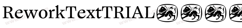 ReworkTextTRIAL字体转换