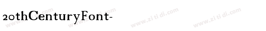 20thCenturyFont字体转换