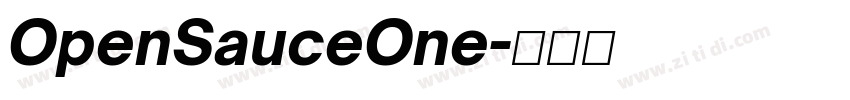OpenSauceOne字体转换