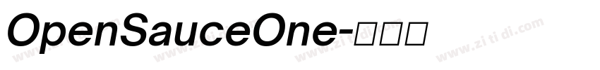 OpenSauceOne字体转换