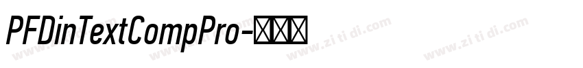 PFDinTextCompPro字体转换