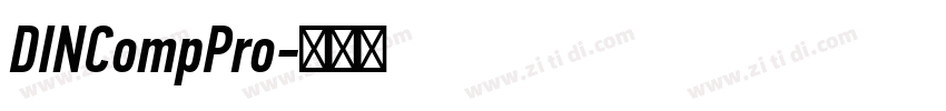 DINCompPro字体转换