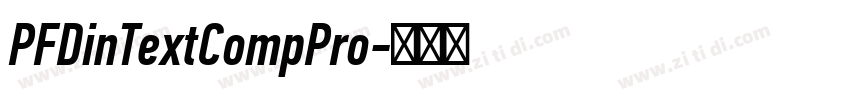 PFDinTextCompPro字体转换