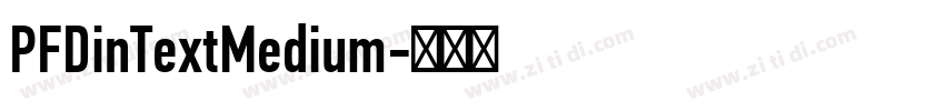 PFDinTextMedium字体转换