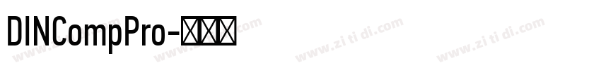 DINCompPro字体转换