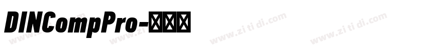 DINCompPro字体转换