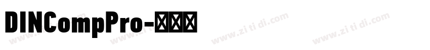DINCompPro字体转换