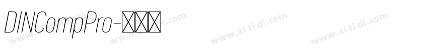 DINCompPro字体转换