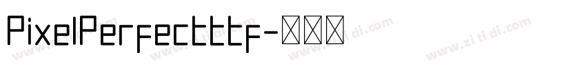 PixelPerfectttf字体转换
