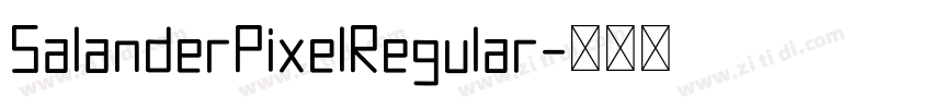 SalanderPixelRegular字体转换