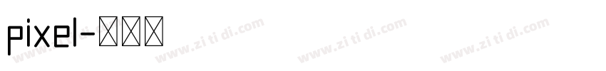 pixel字体转换