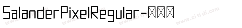 SalanderPixelRegular字体转换