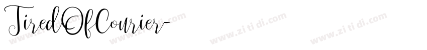 TiredOfCourier字体转换 TiredOfCourier字体转换