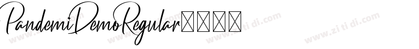 PandemiDemoRegular字体转换