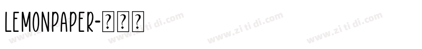 LemonPaper字体转换