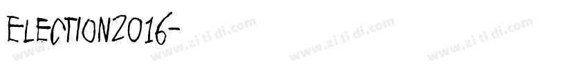 Election2016字体转换