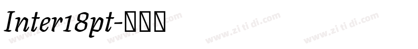 Inter18pt字体转换
