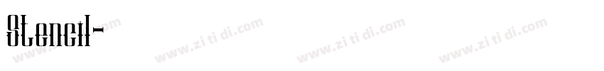 Stencil字体转换