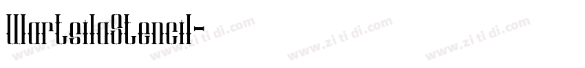 WartsilaStencil字体转换