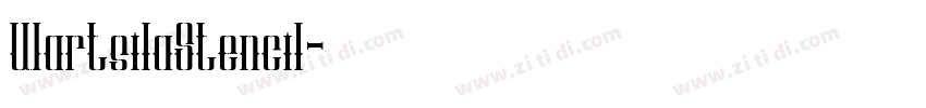 WartsilaStencil字体转换