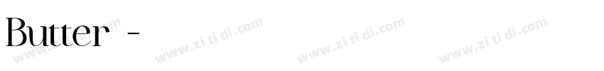 Butter糖心字体转换