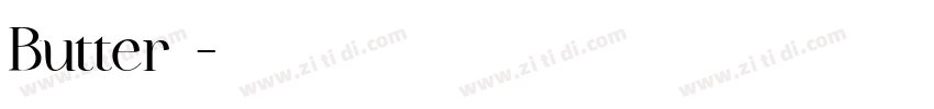 Butter糖心字体转换