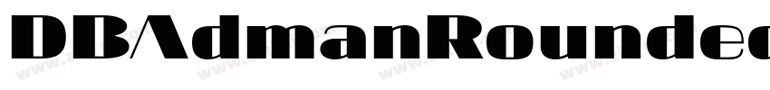 DBAdmanRoundedX字体转换