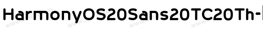 HarmonyOS20Sans20TC20Th字体转换