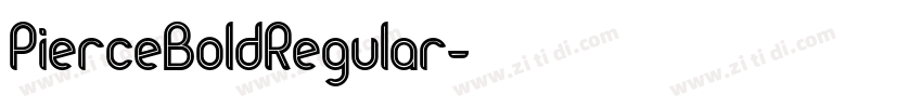PierceBoldRegular字体转换