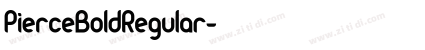 PierceBoldRegular字体转换