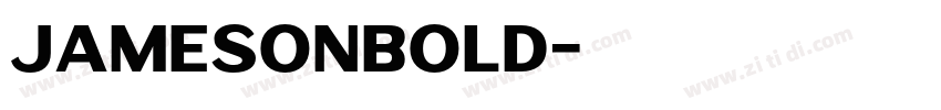 JamesonBold字体转换