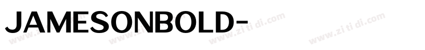 JamesonBold字体转换
