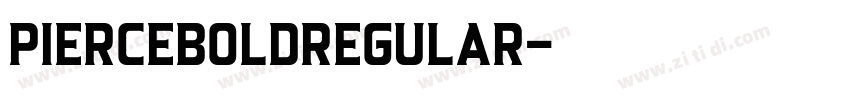 PierceBoldRegular字体转换