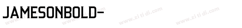 JamesonBold字体转换