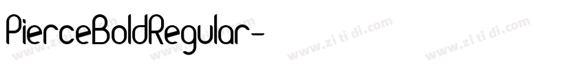 PierceBoldRegular字体转换