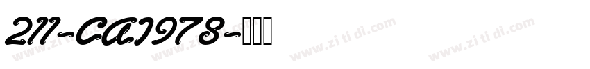 211-CAI978字体转换