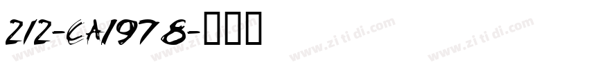 212-CAI978字体转换