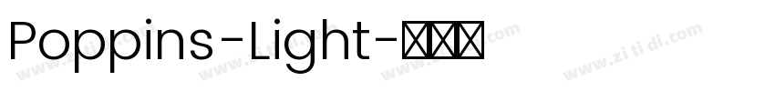 Poppins-Light字体转换