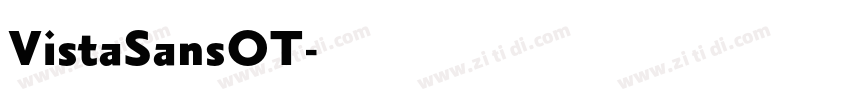 VistaSansOT字体转换