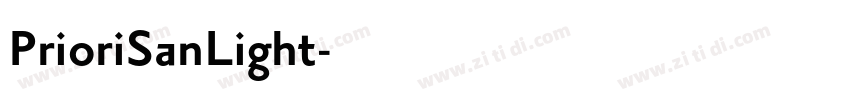 PrioriSanLight字体转换