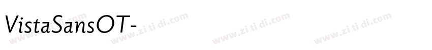 VistaSansOT字体转换