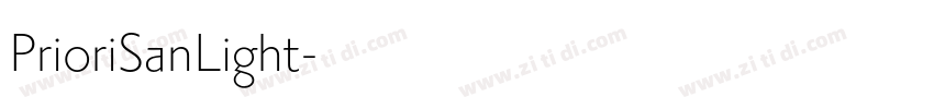 PrioriSanLight字体转换